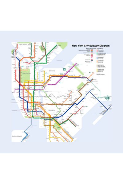 Pixxa New York City Subway Map Mug