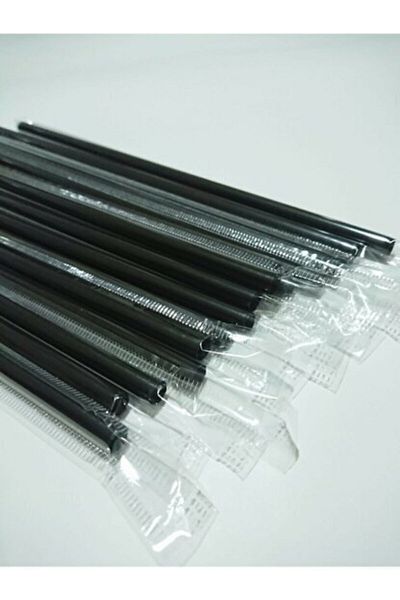 Sofora Gelatin Wrapped Black Frozen Straws 100 Pieces