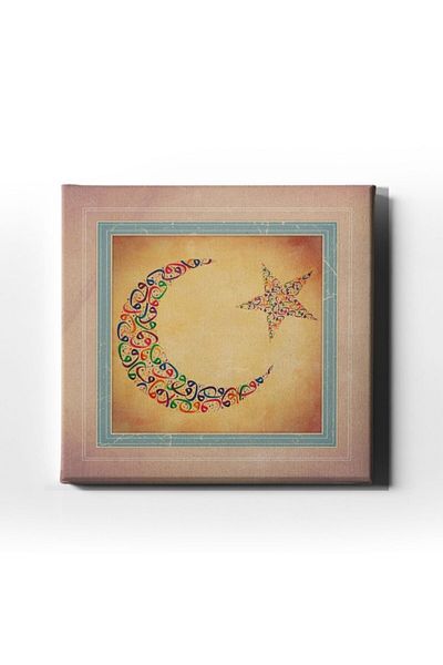 Desenlio Ζωγραφική σε καμβά Vavlı Moon Star