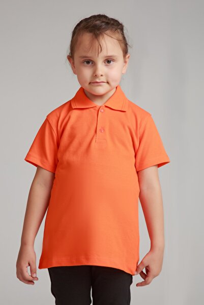 Dragora Tricou portocaliu din bumbac pieptănat pentru școală