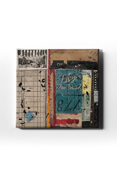 Desenlio Retro Map Canvas Painting