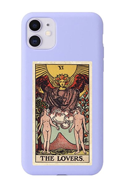shoptocase Iphone 11 Uyumlu The Lovers Tarot Kartı Desenli Premium Lansman Kılıf