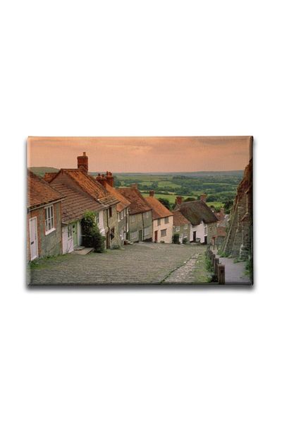 Desenlio Town Street Landscape Painting