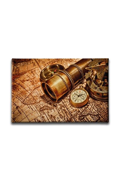 Desenlio Dalekozor, kompas i mapa na platnu