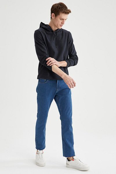 DeFacto Džínové kalhoty Sergio Regular Fit s normálním pasem Pipe Leg