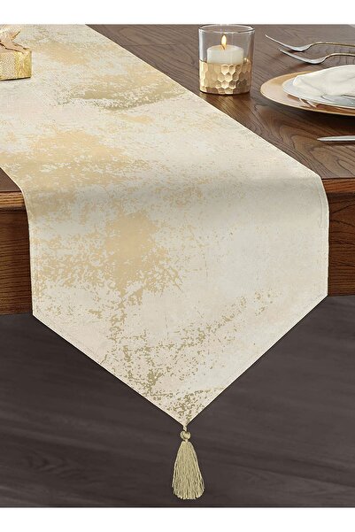 Realhomes عداء مثلث من الشنيل بتصميم مخصص مطبوع رقميًا بنمط رخامي تجريدي على ...