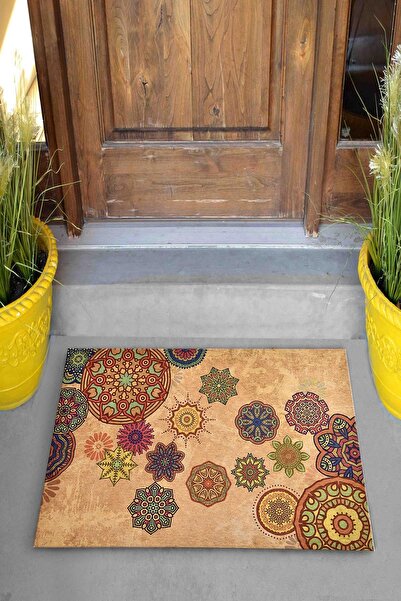 Evsebu Pienso Home Geometrik Dekoratif Kapı Önü Paspası