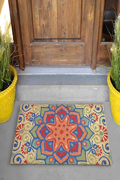 Evsebu Pienso Home Geometrik Desen Dekoratif Kapı Önü Paspası