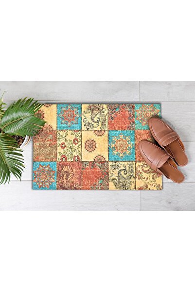 Evsebu Pienso Home Three Colors Square Decorative Door Mat