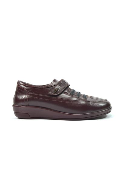 Dr.Comfort Pantofi de dama ortopedici din piele naturala rosu claret
