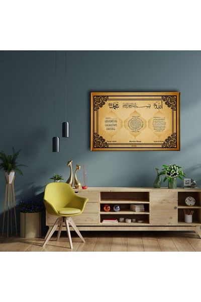 Desenlio Evil-blessing-verse-el Kürsi Verse Canvas Painting