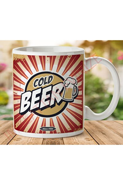 ART HEDİYE كوب بيرة بارد مطبوع على الجانبين