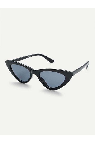 Goldmine Black Triangle Cat Eye UV400 Sunglasses
