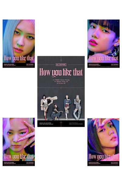 Kpop Dünyasi Blackpink ''How You Like That'' Postcards