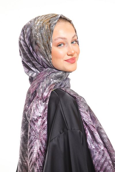 19V69 ITALIA Lilac Purple Pavia Series 90x200 Cm with Scarf Hanger and Gift Set