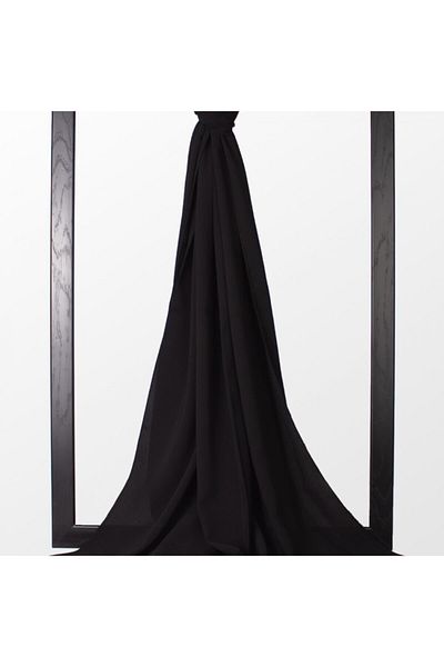 Levidor Black Medina Silk Shawl