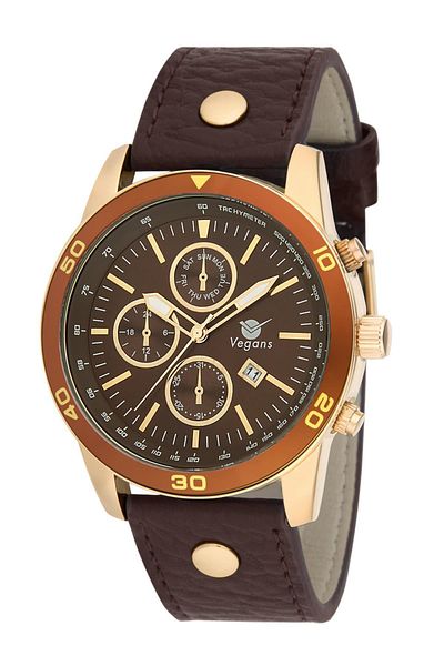 Vegans 1560 Men's Calendar Strap Wristwatch
