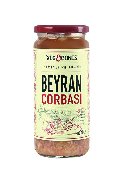 Veg&Bones Ilikli Kemik Sulu Beyran Çorbası 480ml