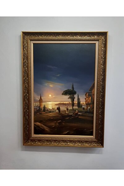 Asmin Sanat Evi Istanbul Manzara Orijinal Yağlı Boya 90 X 110