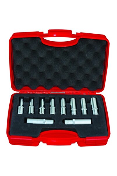 İzeltaş طقم مفتاح ربط عميق بستة زوايا 1/2 بوصة 10 قطع 1108 00 6010