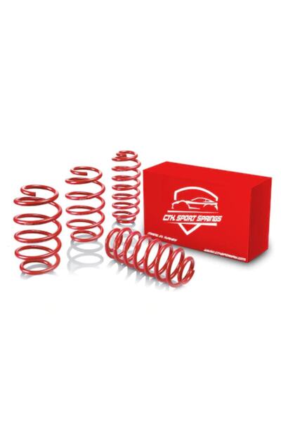 ctk Vw Golf 7 (2012-2022 ) 35 Mm Spor Helezon Yay Spor Springs 4 Lü Set 5 Yıl...
