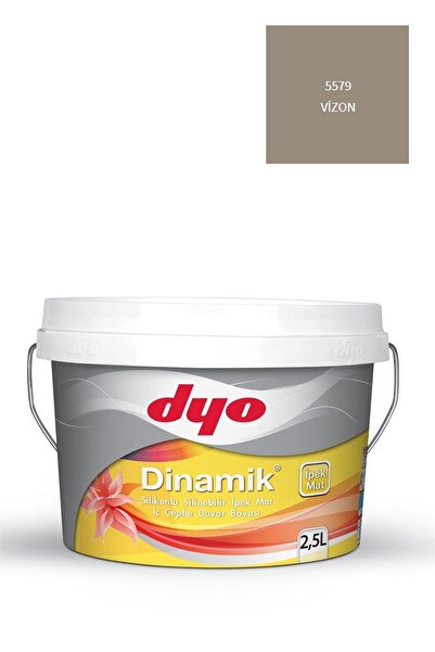 Dyo Dinamik Silikonlu Silinebilir Ipek Mat Iç Cephe Duvar Boyası 5579 Vizon 2...