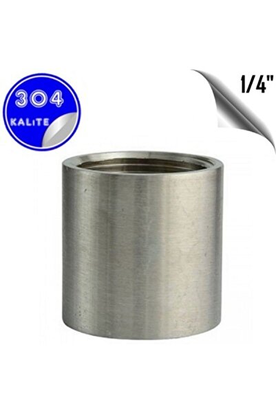 PÇS Paslanmaz Paslanmaz Çelik 304 Kalite 1/4" Manşon