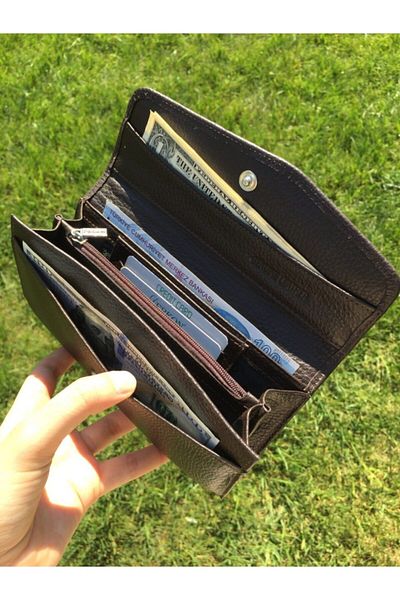 DERKON Genuine Leather Women's Wallet