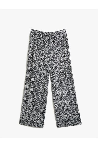 Koton Floral Trousers Wide Leg
