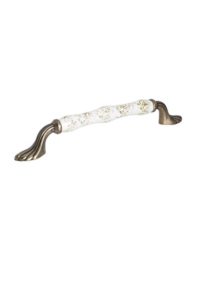 Porcellana Perla Porselen Kulp Dolap Çekmece Mobilya Mutfak Çocuk Kulbu Venüs160 Altın Yaprak