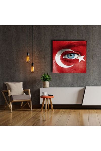 Desenlio Blue Eye -Ay Star Canvas Painting