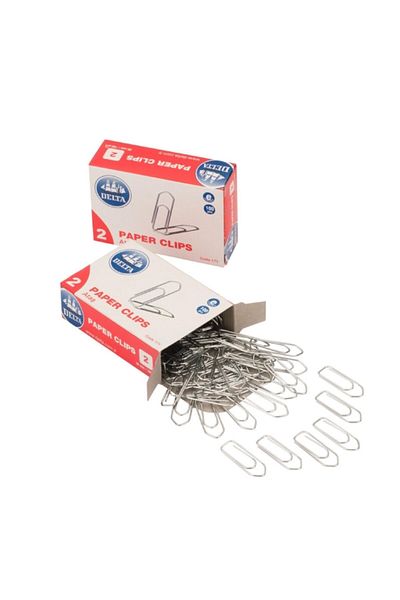 Delta 171 Paper Clips No 2 - 100 Pieces 5 Boxes Size