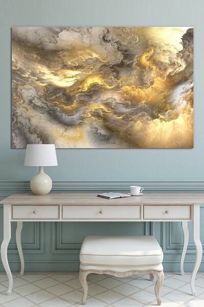 Morfil Sanat Atölyesi Soyut Sanatsal Kanvas Tablo Renk Ve Işık Dekoratif Tablo