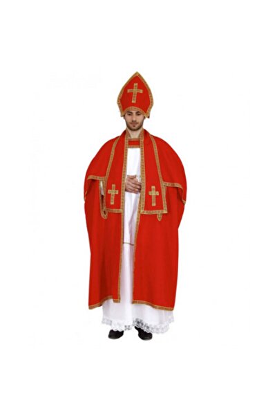 MY Kostüm Kırmızı Papa Kostümü Yetişkin Erkek