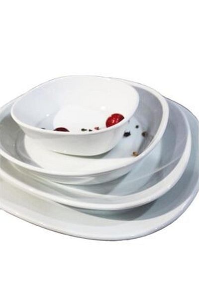 Kütahya Porselen Curva 23x21 Cm 6-Piece Serving Plate