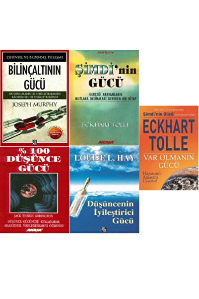 Akaşa Yayınları Set- Şimdi'nin Gücü-var Olmanın Gücü-düşüncenin Gücü-bilinçaltının Gücü-düşünce Gücü