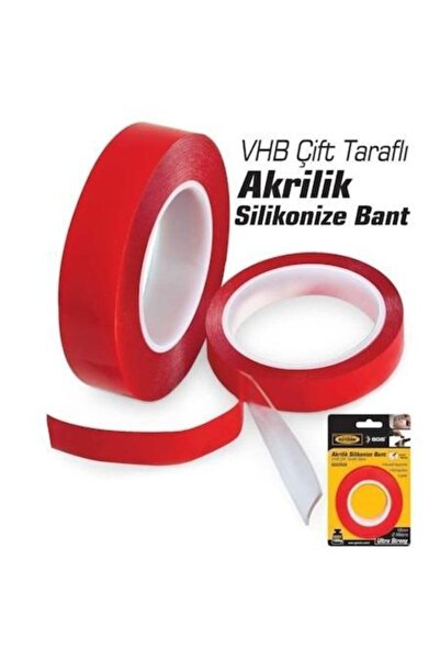 SGS 2519 Akrilik Silikonize Çift Taraflı Bant 24 Mm X 1 Metre