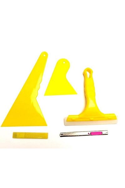 AUTOFOLYO Glass Film Application Apparatus Set 5 Pieces Yellow