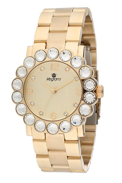 Vegans 2550 Stoned Steel Cord Women's Wristwatch