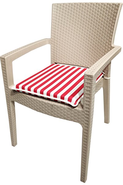 Derya Ticaret Sandalye Minderi 4 Adet Biyeli 40x45 Cm