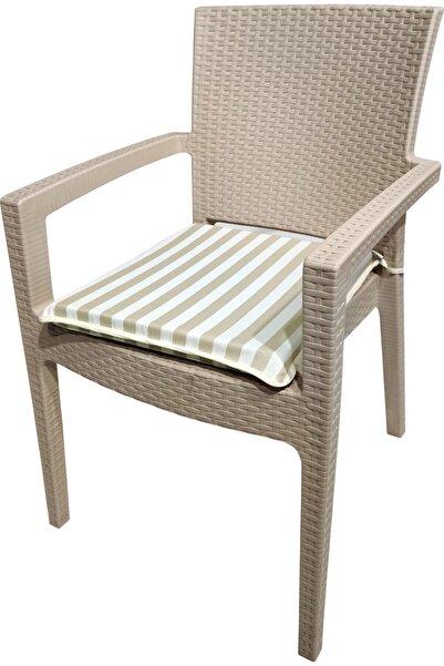Derya Ticaret Sandalye Minderi 6 Adet Biyeli 40x45 Cm