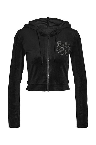 Noisy May NMVALERIE VELVET L/S ZIP HOODIE - Comfortable Fit