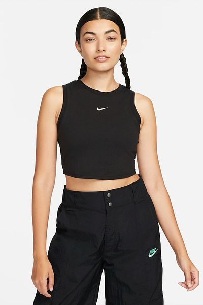 Nike Sportswear Essential – Geripptes, kurzes Tanktop