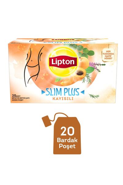 Lipton Form Plus Kayısılı Bardak Poşet Bitki Çayı 20'li