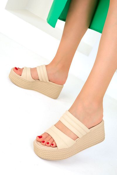 SOHO Beige Women's Slippers - Model 19328