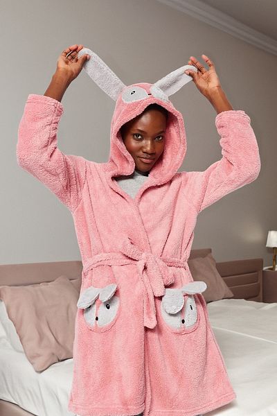 Trendyol Collection Powder Belted Animal Figured Pocket Wellsoft Winter-Strickmantel THMAW21SB0010
