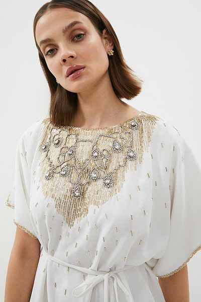 Coast Belted Embellished Maxi Caftan - BCC00264