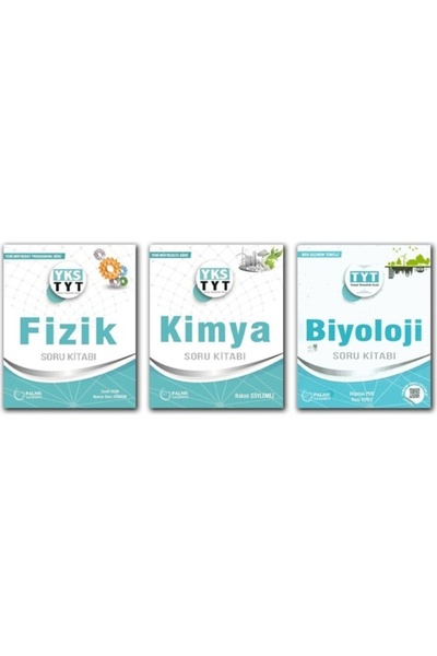 Palme Yayınları Yayıncılık Tyt Fizik Kimya Biyoloji Soru Kitabı Fen Set 3 Kitap