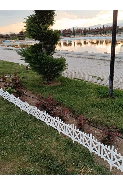 DDPEST Beyaz 1 Adet Çapraz Dekoratif Plastik Bahçe Çiti Çapraz Model Esnek Çi...