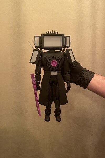 Kazanova Design Skibidi Toilet - Mega Titan Tvman Hareketli Figür (26 CM) Büy...